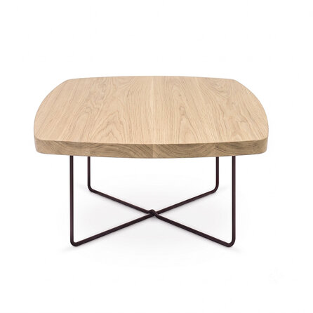 Eiken salontafel - Deens ovaal - vierkant - 4 cm dik - vierkante eiken tafel van foutvrij eikenhout (A/B) met brede lamel - 40 mm Eiken salontafel - Deens ovaal - vierkant - 4 cm dik - vierkante eiken tafel van foutvrij eikenhout (A/B) met brede lamel - 40 mm