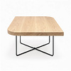 Eiken salontafel - diagonaal rond-haaks - vierkant - 4 cm dik - vierkante eiken tafel van foutvrij eikenhout (A/B) met brede lamel - 40 mm Eiken salontafel - diagonaal rond-haaks - vierkant - 4 cm dik - vierkante eiken tafel van foutvrij eikenhout (A/B) met brede lamel - 40 mm
