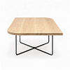 Eiken salontafel - diagonaal rond-haaks - vierkant - 2,7 cm dik - vierkante eiken tafel van foutvrij eikenhout (A/B) met brede lamel - 27 mm Eiken salontafel - diagonaal rond-haaks - vierkant - 2,7 cm dik - vierkante eiken tafel van foutvrij eikenhout (A/B) met brede lamel - 27 mm