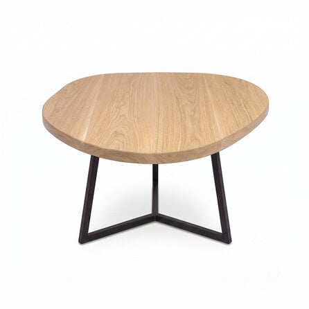 Eiken salontafel - organisch - rond - 2,7 cm dik - ronde eiken tafel van foutvrij eikenhout (A/B) met brede lamel - 27 mm Eiken salontafel - organisch - rond - 2,7 cm dik - ronde eiken tafel van foutvrij eikenhout (A/B) met brede lamel - 27 mm