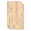 Eiken salontafel - diagonaal rond-haaks - 2,7 cm dik - eiken tafel van rustiek eikenhout (B/C) met brede lamel - 27 mm Eiken salontafel - diagonaal rond-haaks - 2,7 cm dik - eiken tafel van rustiek eikenhout (B/C) met brede lamel - 27 mm