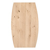 Eiken salontafel - half ovaal - 4 cm dik - half ovale eiken tafel van rustiek eikenhout (B/C) met brede lamel - 40 mm Eiken salontafel - half ovaal - 4 cm dik - half ovale eiken tafel van rustiek eikenhout (B/C) met brede lamel - 40 mm