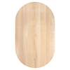 Eiken eettafel - met halve cirkel uiteinden - op maat - 4 cm dik - capsule eiken tafel van foutvrij eikenhout (A/B) met brede lamel - 40 mm Eiken eettafel - met halve cirkel uiteinden - op maat - 4 cm dik - capsule eiken tafel van foutvrij eikenhout (A/B) met brede lamel - 40 mm
