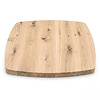 Eiken tafelblad - vierkant - Deens ovaal - 4 cm dik - rustiek eikenhout (B/C) - verlijmd, brede lamel (9-12 cm) - 40 mm Eiken tafelblad - vierkant - Deens ovaal - 4 cm dik - rustiek eikenhout (B/C) - verlijmd, brede lamel (9-12 cm) - 40 mm