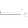 Eiken overzettrede - op maat - 2 cm dik - met neus van 7,5 cm hoog - foutvrij eikenhout (A/B) - verlijmde overzet traptrede - 20 mm