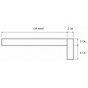 Eiken overzettrede - op maat - 2 cm dik - met neus van 8 cm hoog - foutvrij eikenhout (A/B) - verlijmde overzet traptrede - 20 mm Eiken overzettrede - op maat - 2 cm dik - met neus van 8 cm hoog - foutvrij eikenhout (A/B) - verlijmde overzet traptrede - 20 mm