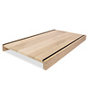 Eiken overzettrede - met dubbele neus van 7 cm hoog (2 stuks) - op maat - 2 cm dik - foutvrij eikenhout (A/B) - verlijmde overzet traptrede - 20 mm Eiken overzettrede - met dubbele neus van 7 cm hoog (2 stuks) - op maat - 2 cm dik - foutvrij eikenhout (A/B) - verlijmde overzet traptrede - 20 mm