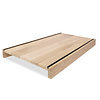 Eiken overzettrede - met dubbele neus van 8 cm hoog (2 stuks) - op maat - 2 cm dik - foutvrij eikenhout (A/B) - verlijmde overzet traptrede - 20 mm Eiken overzettrede - met dubbele neus van 8 cm hoog (2 stuks) - op maat - 2 cm dik - foutvrij eikenhout (A/B) - verlijmde overzet traptrede - 20 mm