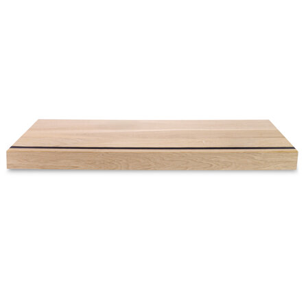 Eiken overzettrede - op maat - 2 cm dik - met neus van 8 cm hoog - foutvrij eikenhout (A/B) - verlijmde overzet traptrede - 20 mm Eiken overzettrede - op maat - 2 cm dik - met neus van 8 cm hoog - foutvrij eikenhout (A/B) - verlijmde overzet traptrede - 20 mm