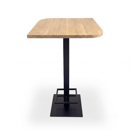 Eiken bartafel - diagonaal rond-haaks - vierkant - 2,7 cm dik - vierkante eiken bar-/sta (horeca) tafel van foutvrij eikenhout (A/B) met brede lamel - 27 mm Eiken bartafel - diagonaal rond-haaks - vierkant - 2,7 cm dik - vierkante eiken bar-/sta (horeca) tafel van foutvrij eikenhout (A/B) met brede lamel - 27 mm