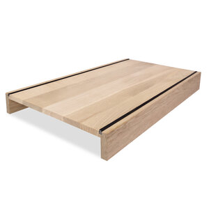 Eiken overzettrede - 8 cm neus (dubbel) - op maat - 2 cm - foutvrij