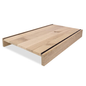 Eiken overzettrede - 8 cm neus (dubbel) - op maat - 2 cm - rustiek Eiken overzettrede - 8 cm neus (dubbel) - op maat - 2 cm - rustiek