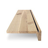 Eiken overzettrede - op maat - 2 cm dik - met neus van 8 cm hoog - rustiek eikenhout (B/C) - verlijmde overzet traptrede - 20 mm