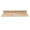 Eiken overzettrede - op maat - 2 cm dik - met neus van 8 cm hoog - rustiek eikenhout (B/C) - verlijmde overzet traptrede - 20 mm