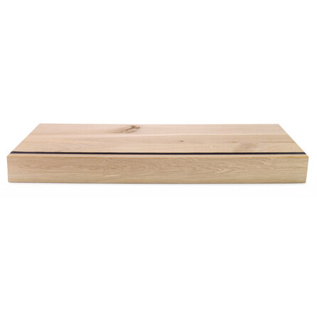 Eiken overzettrede - op maat - 2 cm dik - met neus van 7 cm hoog - rustiek eikenhout (B/C) - verlijmde overzet traptrede - 20 mm Eiken overzettrede - op maat - 2 cm dik - met neus van 7 cm hoog - rustiek eikenhout (B/C) - verlijmde overzet traptrede - 20 mm