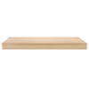 Eiken overzet vensterbank - op maat - 2 cm dik - met verlijmde 2x6 cm rand - foutvrij eikenhout (A/B), verlijmd - 20 mm