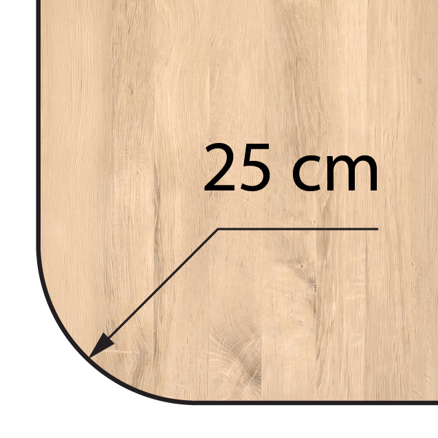 Radius: 25 cm