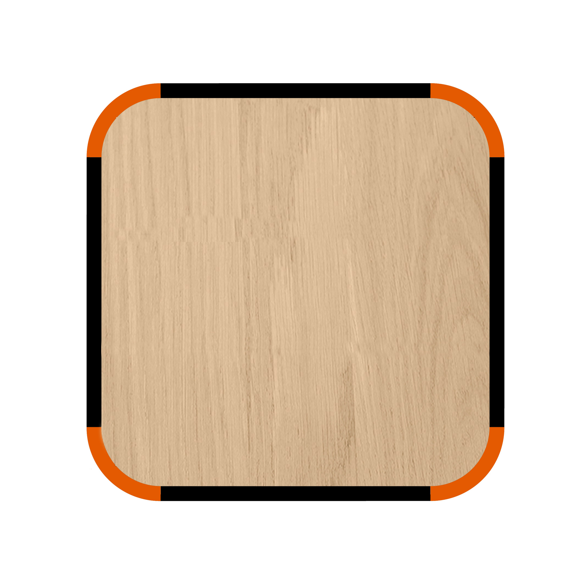 4 ronde hoeken (vierkant)