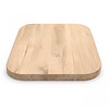 Eiken tafelblad - vierkant - ronde hoeken - 4 cm dik - foutvrij eikenhout (A/B) - verlijmd, brede lamel (9-12 cm) - 40 mm Eiken tafelblad - vierkant - ronde hoeken - 4 cm dik - foutvrij eikenhout (A/B) - verlijmd, brede lamel (9-12 cm) - 40 mm