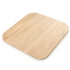 Eiken tafelblad - vierkant - ronde hoeken - 2,7 cm - foutvrij - brede lamel Eiken tafelblad - vierkant - ronde hoeken - 2,7 cm - foutvrij - brede lamel