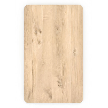 Eiken eettafel - ronde hoeken - 4 cm dik - eiken tafel van rustiek eikenhout (B/C) met brede lamel - 40 mm Eiken eettafel - ronde hoeken - 4 cm dik - eiken tafel van rustiek eikenhout (B/C) met brede lamel - 40 mm