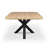 Eiken eettafel - ronde hoeken - vierkant - 2,7 cm dik - eiken tafel van foutvrij eikenhout (A/B) met brede lamel - 27 mm Eiken eettafel - ronde hoeken - vierkant - 2,7 cm dik - eiken tafel van foutvrij eikenhout (A/B) met brede lamel - 27 mm