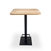 Eiken bartafel - ronde hoeken - vierkant - 2,7 cm dik - vierkante eiken bar-/sta (horeca) tafel van rustiek eikenhout (B/C) met brede lamel - 27 mm Eiken bartafel - ronde hoeken - vierkant - 2,7 cm dik - vierkante eiken bar-/sta (horeca) tafel van rustiek eikenhout (B/C) met brede lamel - 27 mm