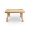 Eiken salontafel - ronde hoeken - vierkant - 4 cm dik - vierkante eiken tafel van rustiek eikenhout (B/C) met brede lamel - 40 mm Eiken salontafel - ronde hoeken - vierkant - 4 cm dik - vierkante eiken tafel van rustiek eikenhout (B/C) met brede lamel - 40 mm