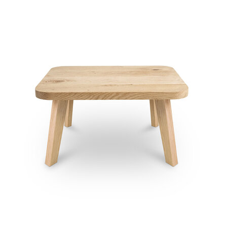 Eiken salontafel - ronde hoeken - vierkant - 4 cm dik - vierkante eiken tafel van rustiek eikenhout (B/C) met brede lamel - 40 mm Eiken salontafel - ronde hoeken - vierkant - 4 cm dik - vierkante eiken tafel van rustiek eikenhout (B/C) met brede lamel - 40 mm