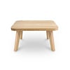 Eiken salontafel - ronde hoeken - vierkant - 4 cm dik - vierkante eiken tafel van foutvrij eikenhout (A/B) met brede lamel - 40 mm Eiken salontafel - ronde hoeken - vierkant - 4 cm dik - vierkante eiken tafel van foutvrij eikenhout (A/B) met brede lamel - 40 mm