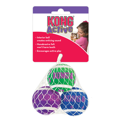 Kong Cat Active Tennis Balls with Bells