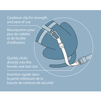 Kurgo - Direct to Seatbelt Tether Kurgo Kurgo - Direct to Seatbelt Tether
