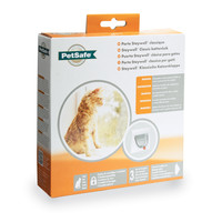 Staywell® Classic Manual 4-Way Locking Cat Flap - White w/tunnel PetSafe® Staywell® Classic Manual 4-Way Locking Cat Flap - White w/tunnel
