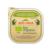 Almo Nature Bio Organic Natvoer Hond - Maintenance - Kuipje - 9 x 300g