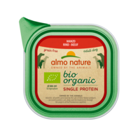 Almo Nature Bio Organic Natvoer Hond - Single Protein - Kuipje - 11 x 150g