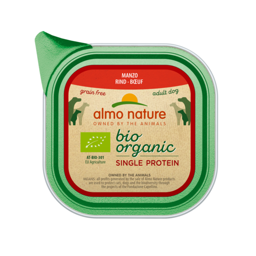 Almo Nature Bio Organic Wet Food Dog - Single Protein - Tray -11 x 150g