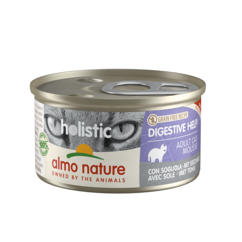 Almo Nature Intestinal Help Natvoer Kat - Blikjes Tong of Kalkoen - 24 x 85g