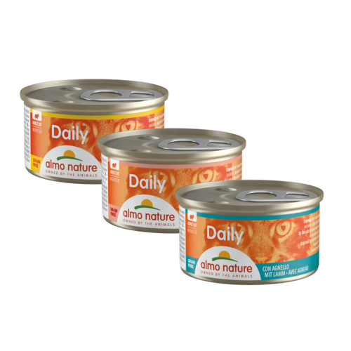 Almo Nature Daily Menu Natvoer Kat - Mousse - Blik - 24 x 85g