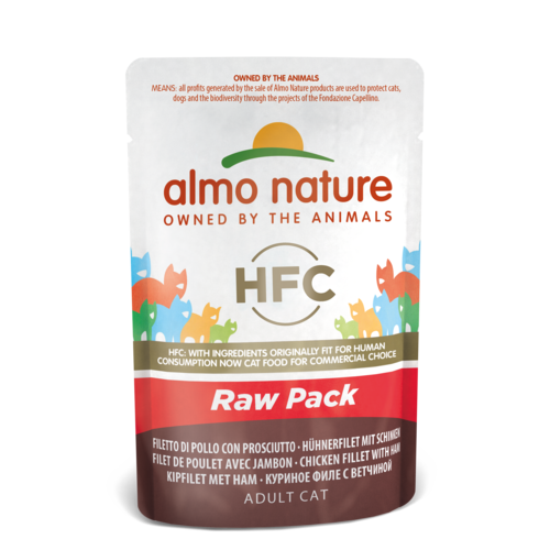 Almo Nature Almo Nature Katze HFC Nassfutter - Raw Pack- 24 x 55g