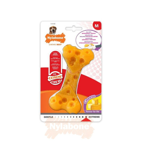 Nylabone Extreme Chew Cheese Bone - Medium