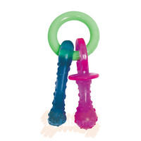 Nylabone Puppy Chew Teething Pacifier Bacon - XS