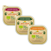 Almo Nature Hond Bio Organic Natvoer - Maintenance - Kuipje - 9 x 300g Almo Nature Almo Nature Hond Bio Organic Natvoer - Maintenance - Kuipje - 9 x 300g