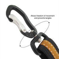 Kurgo - Direct to Seatbelt Swivel Tether - Blauw Kurgo Kurgo - Direct to Seatbelt Swivel Tether - Blauw