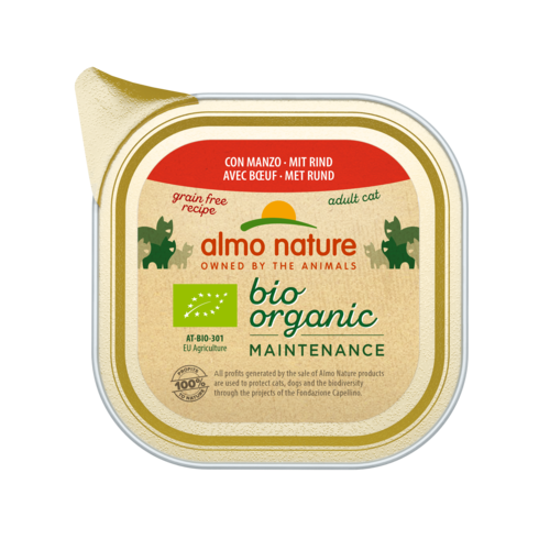 Almo Nature Bio Organic Natvoer Kat - Kuipje  - 19 x 85g