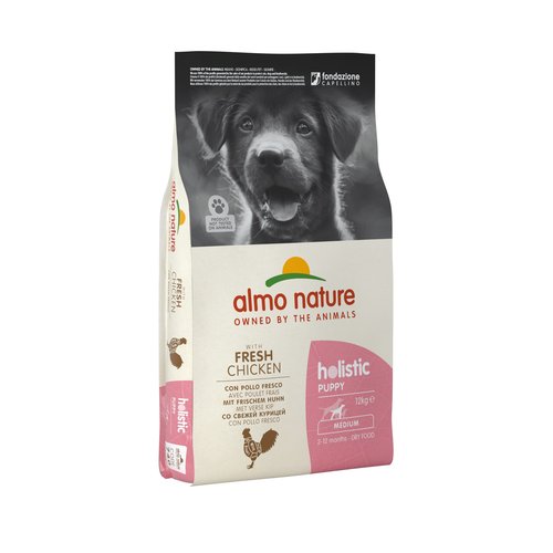 Almo Nature Holistic Droogvoer Hond - voor Kleine Hondenrassen - Puppy - Kip M/L