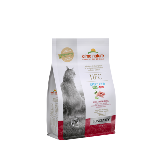 Almo Nature HFC Sterilised Dry Food Cat - Longevity - 300g or 1,2kg