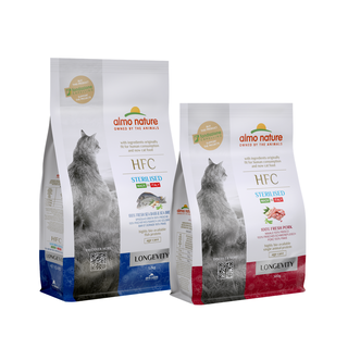 HFC Sterilised Dry Food Cat - Longevity - 300g or 1,2kg