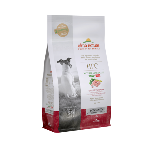 Almo Nature HFC Dry Food Dog - for Small Breed Dogs - Longevity - XS/S