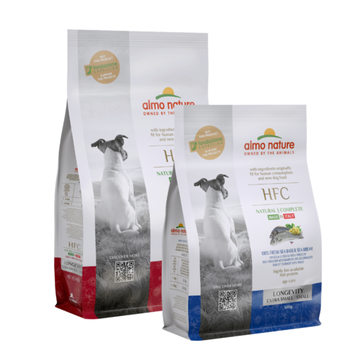 Almo Nature HFC Dry Food Dog - for Small Breed Dogs - Longevity - XS/S