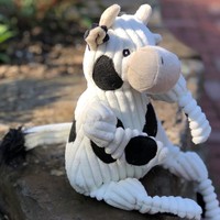 HuggleHounds® Dottie Cow Knottie® - XS/S/L